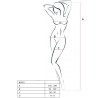PASSION - WOMAN BS031 BODYSTOCKING BLANCO TALLA ÚNICA