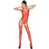 PASSION - WOMAN BS034 BODYSTOCKING ROJO TALLA ÚNICA