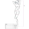PASSION - WOMAN BS036 BODYSTOCKING ROJO TALLA ÚNICA