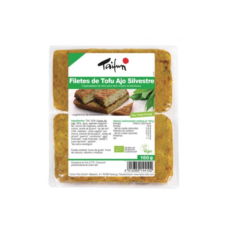 REFRIG FILETES DE TOFU CON AJO SILVESTRE BIO 160 g