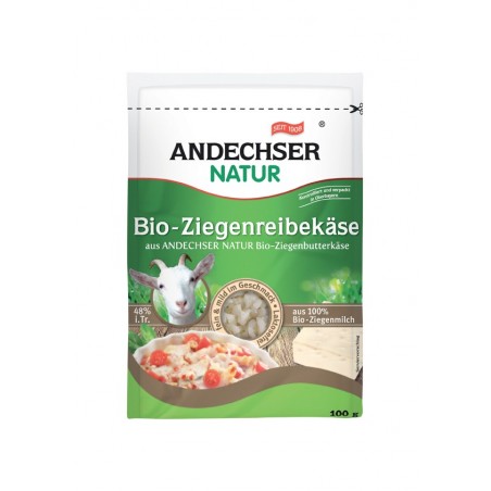 REFRIG QUESO RALLADO DE CABRA 48% MATERIA GRASA BIO 100 g - Andechser