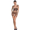 PASSION - WOMAN BS089 BODYSTOCKING NEGRO TALLA ÚNICA