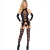 LEG AVENUE - SET 3 PIEZAS BODY MEDIAS MANGAS