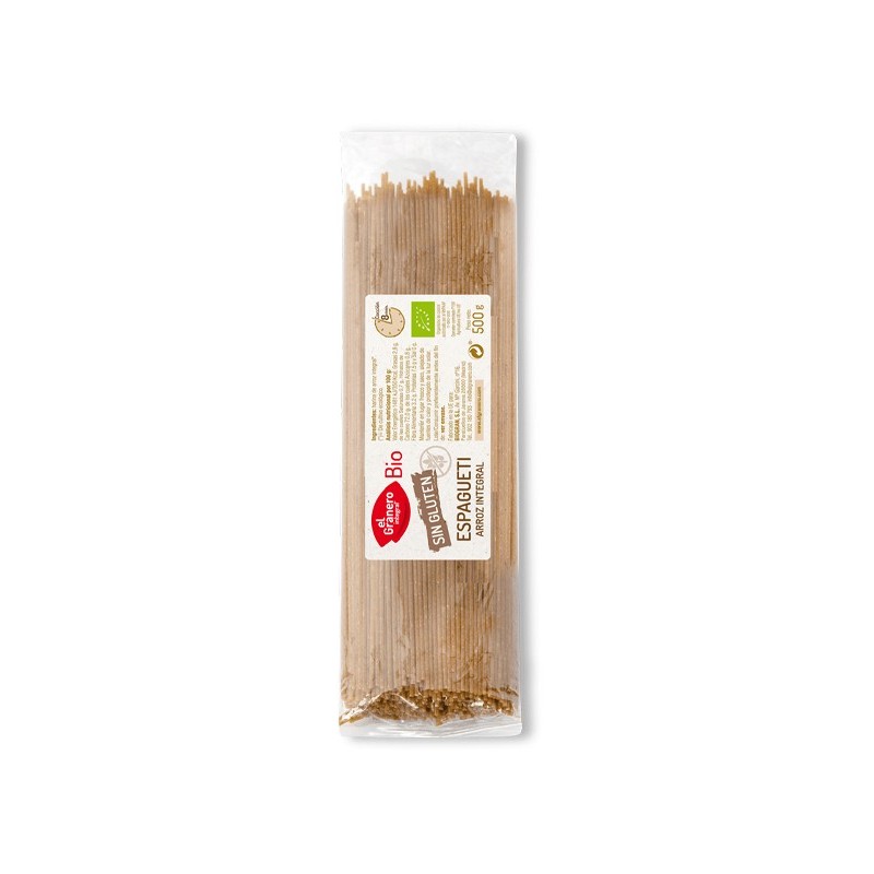 ESPAGUETIS DE ARROZ INTEGRAL SIN GLUTEN BIO 500 g