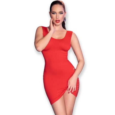 CHILIROSE - CR 4622 VESTIDO ROJO S-M
