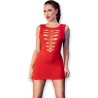 CHILIROSE - CR 4622 VESTIDO ROJO S-M