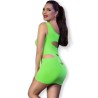 CHILIROSE - CR 4621 VESTIDO VERDE S-M