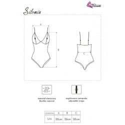 LIVCO CORSETTI FASHION - SILOMIN LC 1401 BODY BATA NEGRO TALLA ÚNICA