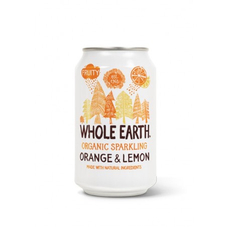 REFRESCO DE NARANJA Y LIMON BIO 330 ml -Whole Earth