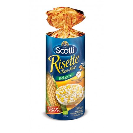 SCOTTI TORTITAS BIO ARROZ Y MAIZ 150G SIN GLUTEN