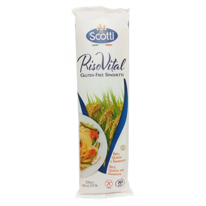 SCOTTI SPAGUETTI ARROZ QUINOA Y AMARANTO 250 G S/GLUTEN