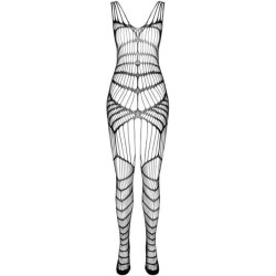 PASSION - BS 102 BODYSTOCKING NEGRO TALLA ÚNICA