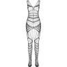PASSION - BS 102 BODYSTOCKING NEGRO TALLA ÚNICA