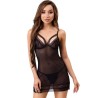 LIVCO CORSETTI FASHION - TIANA LC 20208 CAMISA TANGA NEGRO L-XL