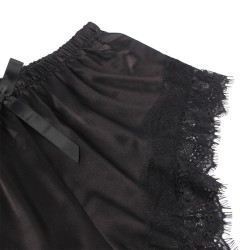 SUBBLIME - 953942 PIJAMA SEXY SATEN Y ENCAJE NEGRO L-XL