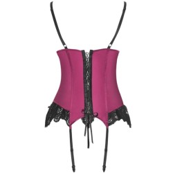 LIVCO CORSETTI FASHION - AGRAFENA CF 90436 CORSET TANGA BURDEOS S-M