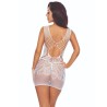 PASSION - BS111 BODYSTOCKING ENCAJE BLANCO