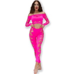 CHILIROSE - CR 4632 TOP and PANTALON FUCSIA S-L