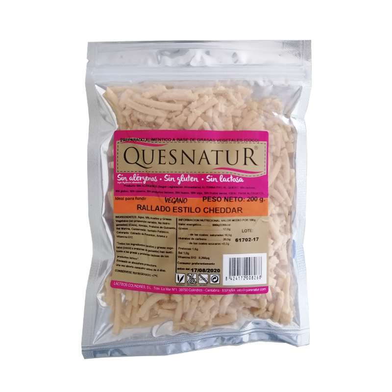 REFRIG QUESO RALLADO ESTILO CHEDDAR 200 GR