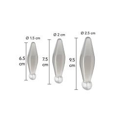 TOYJOY - ANAL PLAY RIMMER DE DEDO 3 PIEZAS TRANSPARENTE