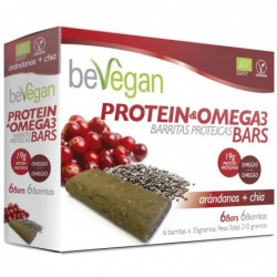 BEVEGAN BARRITAS BIO ARANDANO Y CHIA PROTEIN ANTIOXIDANTE(6x36 GR)