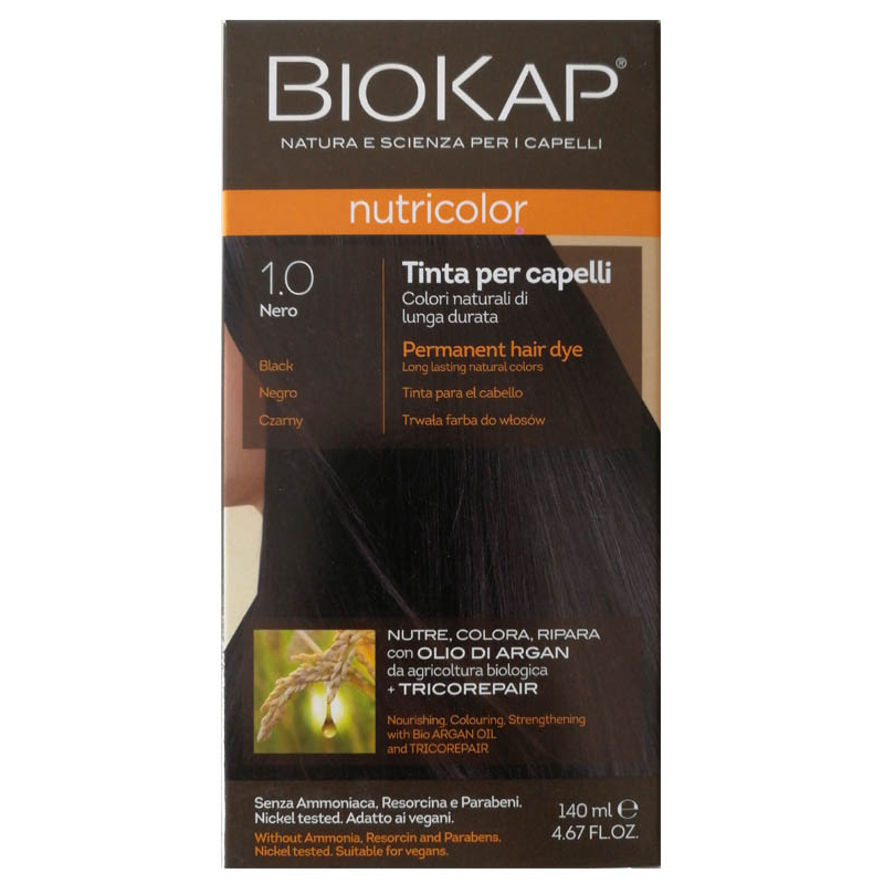 TINTE BIOKAP 1.0 NEGRO 140 ML