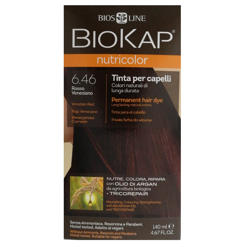 TINTE BIOKAP  6.46 ROJO VENECIANO 140 ML