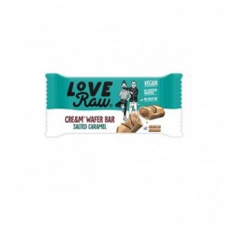 LOVE RAW – VEGAN BARQUILLOS RELLENOS DE CARAMELO SALADO 2 x 22.5g