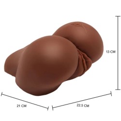 ACT - BIG ASS MASTURBADOR REALISTA CON VIBRADOR MARRÓN