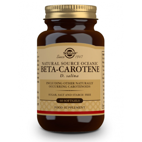 BETA CAROTENO 100% NATURAL (7mg.) 60 PERLAS