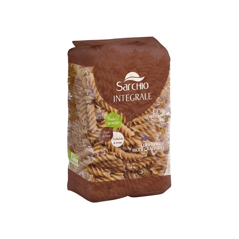FUSILLI SEMOLA DE TRIGO DURO INTEGRAL BIO 500 GR