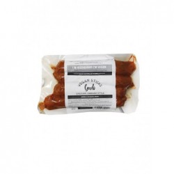 GUDI VEGAN STICKS GALICIAN CHORIZO ROJO SOJA BIO 150G