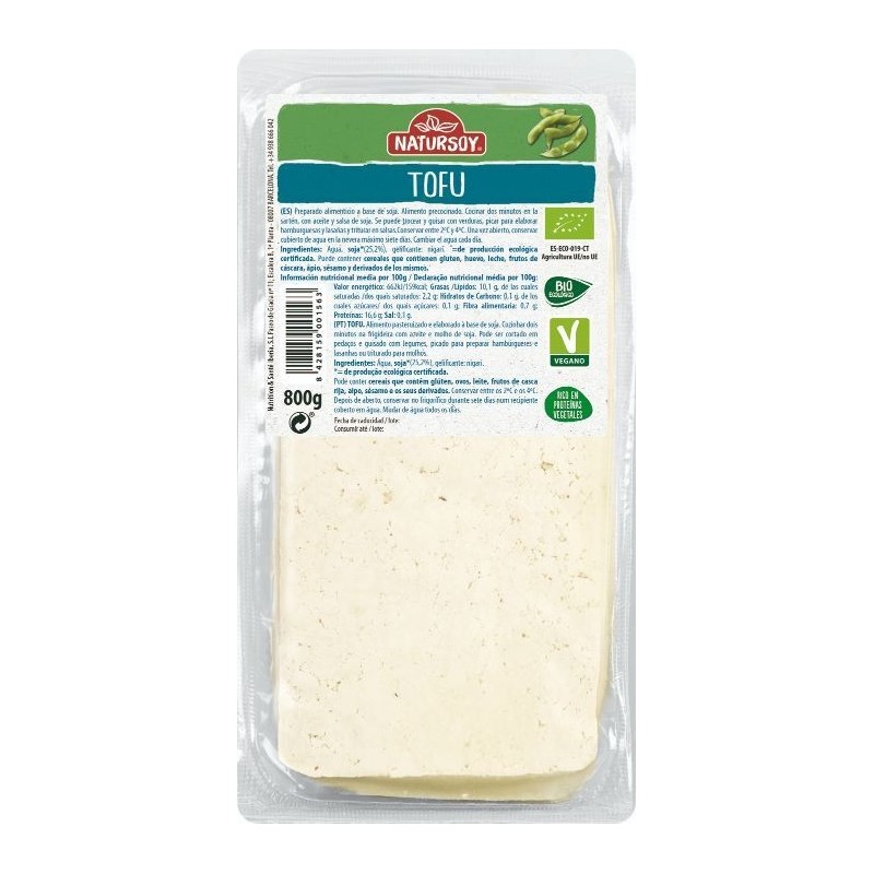REFRIG TOFU FRESCO A GRANEL BIO 800 g NATURSOY
