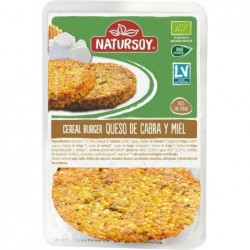 REFRIG HAMBURGUESA VEGETAL DE CEBADA  QUESO DE CABRA Y MIEL BIO NATURSOY  200 G