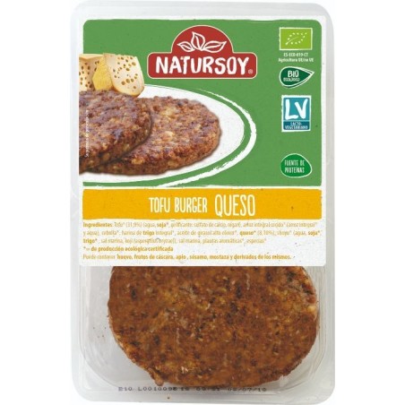REFRIG HAMBURGUESA VEGETAL TOFU Y QUESO NATURSOY  160G 2 UNIDADES