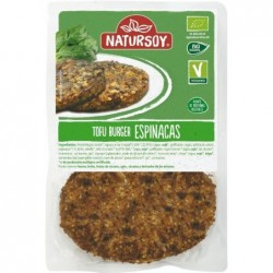 REFRIG HAMBURGUESA VEGETAL DE TOFU Y ESPINACAS 2 UND. 160 g Natursoy