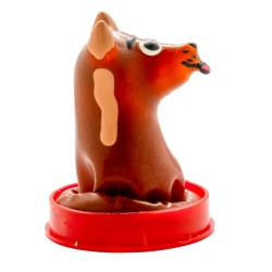 CONDOMERIE - PRESERVATIVO DECORATIVO PINTADO A MANO PERRO