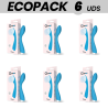 ECOPACK 6 UDS - G-SPOT GYLBERT VIBRADOR PUNTO G AZUL TURQUESA