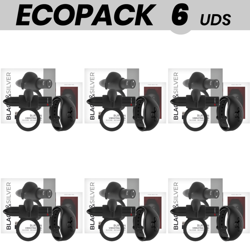ECOPACK 6 UDS - BLACKandSILVER BURTON CONTROL REMOTO COCKRING WATCHME