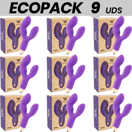 ECOPACK 6 UDS - WOMANVIBE VANIX VIBRADOR ESTIMULADOR SILICONA