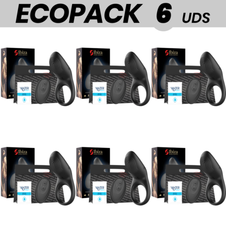 ECOPACK 6 UDS - IBIZA ANILLO VIBRADOR CONTROL REMOTO FULL CONTACT