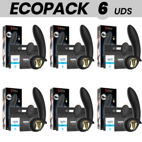 ECOPACK 6 UDS - IBIZA POTENTE VIBRADOR HINCHABLE ANAL-VAGINAL CONTROL REMOTO