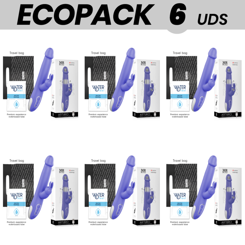 ECOPACK 6 UDS - MR BOSS ARTURO VIBRATOR and ROTATOR COMPATIBLE CON WATCHME WIRELESS TECHNOLOGY