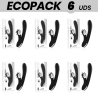 ECOPACK 6 UDS - BLACKandSILVER BUNNY JOHNNY VIBRATING VIBE