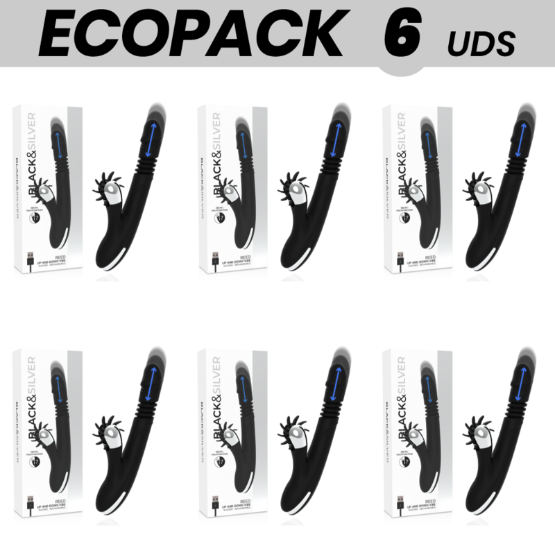 ECOPACK 6 UDS - BLACKandSILVER BUNNY REED UP and DOWN VIBE