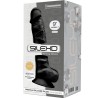SILEXD - MODELO 1 PENE REALÍSTICO SILICONA PREMIUM SILEXPAN NEGRO 23 CM