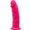 SILEXD - MODELO 2 PENE REALÍSTICO SILICONA PREMIUM SILEXPAN FUCSIA 23 CM