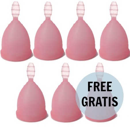 NINA KIKÍ - COPA MENSTRUAL TALLA L ROSA 6 1 GRATIS