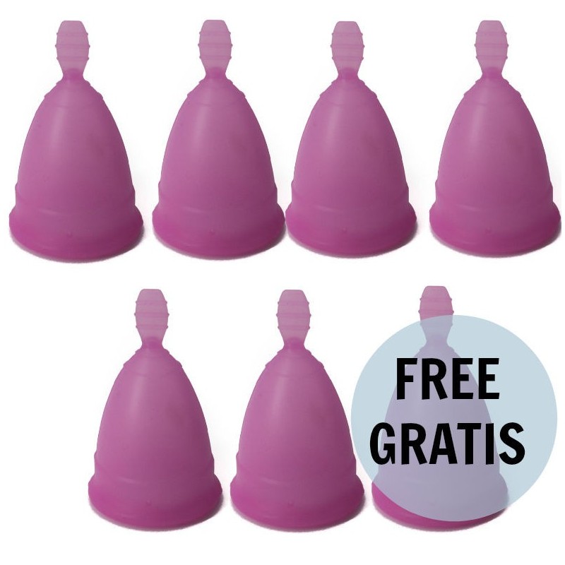 NINA KIKÍ - COPA MENSTRUAL TALLA S LILA 6 1 GRATIS