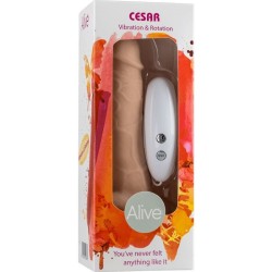 ALIVE - CESAR PENE REALÍSTICO VIBRADOR and ROTADOR 17.5 CM